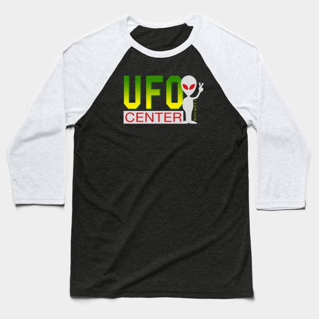 UFO Center Baseball T-Shirt by Nazonian